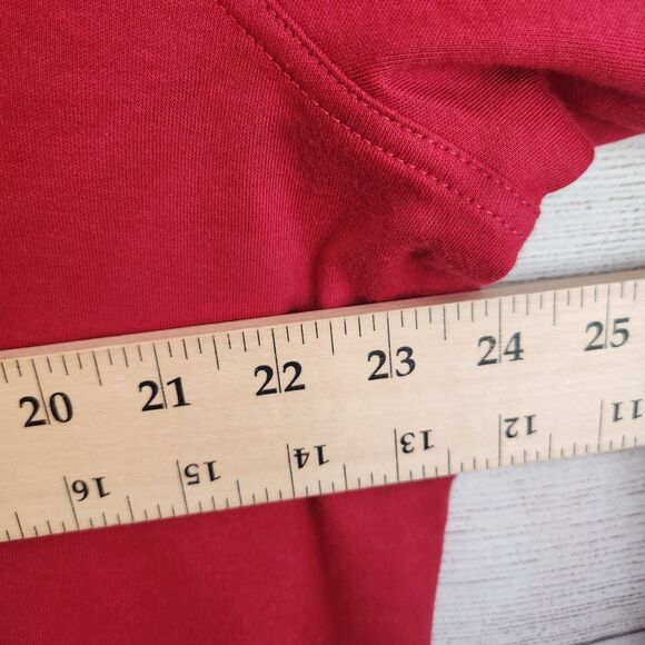 Natural Reflections NWT 1X Red long sleeve cotton blend casual top - Picture 4 of 7